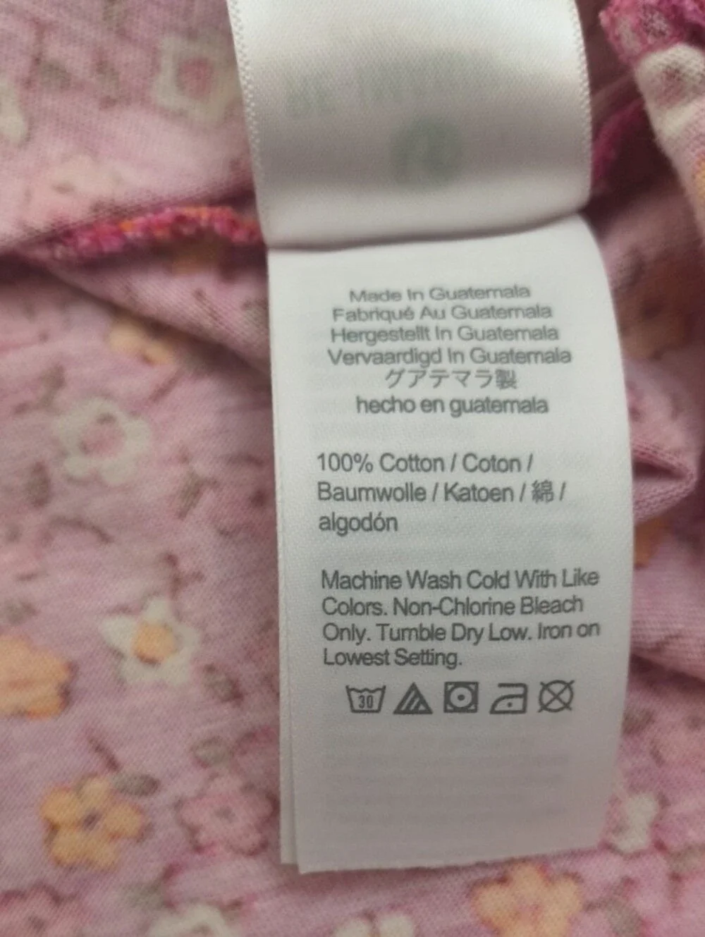 Crewcuts Short Sleeve Cotton Pink Floral Dress Size 14 EUC